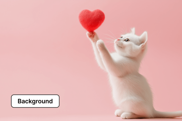 Download Cute Valentine's Day Cat Background - Premium Resources