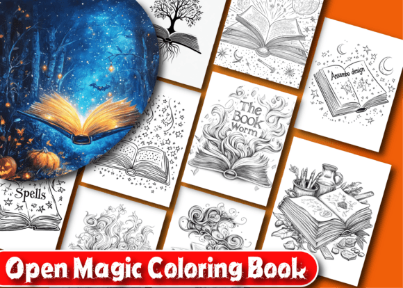 Download Open Magic Coloring Book for Adults - Magic coloring Collection