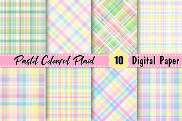 Download Pastel Colorful Plaid Background - Colorful Collection