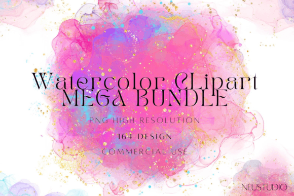 Download Watercolor Background Clipart BUNDLE - Background clipart Collection
