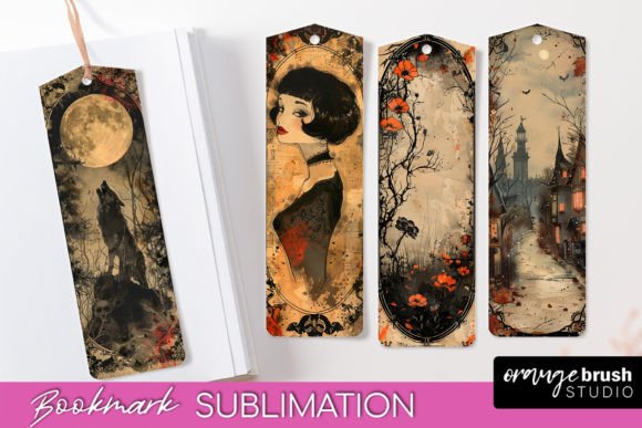 Download Vintage Halloween Scrapbook Bookmark PNG - Halloween scrapbook Collection