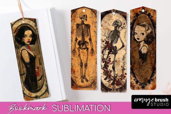 Download Vintage Halloween Scrapbook Bookmark PNG - Halloween scrapbook Collection