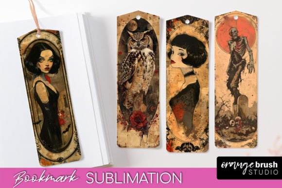 Download Vintage Halloween Scrapbook Bookmark PNG - Halloween scrapbook Collection