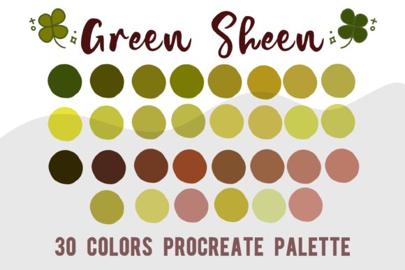 Download Procreate Color Palette Green Sheen - Sheen Collection